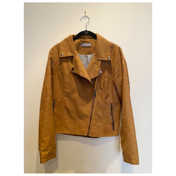 Bagatelle Tan Moto Jacket | Size M - Picture 1 of 3